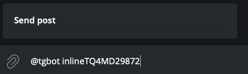 快捷发布内联分享使用界面